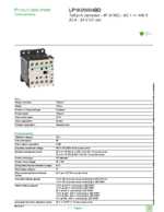 Datasheet for Schneider Electric LP1K09004BD, EAN: 3389110495195 Datasheet for Schneider Electric LP1K09004BD, EAN: 3389110495195