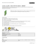 Datasheet for Phoenix Contact 2865997, EAN: 4046356466981