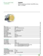 Datasheet for Schneider Electric ZB4BP5, EAN: 3389110888010