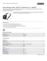 Datasheet for Phoenix Contact 1400798, EAN: 4046356510325