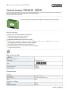 Datasheet for Phoenix Contact 2946146, EAN: 4017918082109
