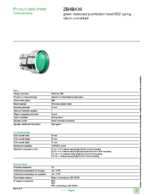 Datasheet for Schneider Electric ZB4BA36, EAN: 3389110887938