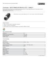 Datasheet for Phoenix Contact 1456271, EAN: 4046356616904