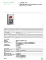 Datasheet for Schneider Electric XAPS21431, EAN: 3389110660265