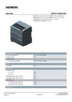 Datasheet for Siemens 6ES72121BE400XB0, EAN: 4047623402725