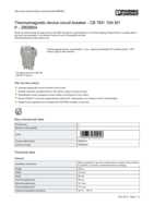 Datasheet for Phoenix Contact 2800854, EAN: 4046356690058