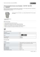 Datasheet for Phoenix Contact 2800845, EAN: 4046356689960