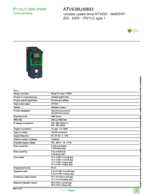 Datasheet for Schneider Electric ATV630U40M3, EAN: 3606480761652