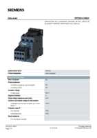 Datasheet for Siemens 3RT20241BB44, EAN: 4011209837058
