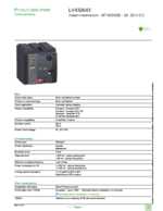 Datasheet for Schneider Electric LV432643, EAN: 3606480020193 Datasheet for Schneider Electric LV432643, EAN: 3606480020193