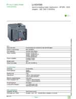 Datasheet for Schneider Electric LV431549, EAN: 3606480020254 Datasheet for Schneider Electric LV431549, EAN: 3606480020254