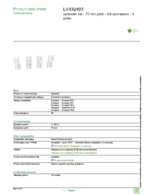 Datasheet for Schneider Electric LV432493, EAN: 3606480019685 Datasheet for Schneider Electric LV432493, EAN: 3606480019685