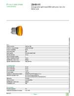Datasheet for Schneider Electric ZB4BV05, EAN: 3389110889529