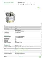 Datasheet for Schneider Electric LV429413, EAN: 3606480019029 Datasheet for Schneider Electric LV429413, EAN: 3606480019029
