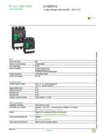 Datasheet for Schneider Electric LV429412, EAN: 3606480019012 Datasheet for Schneider Electric LV429412, EAN: 3606480019012