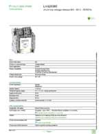 Datasheet for Schneider Electric LV429385, EAN: 3606480019074 Datasheet for Schneider Electric LV429385, EAN: 3606480019074