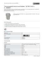 Datasheet for Phoenix Contact 2800857, EAN: 4046356690263