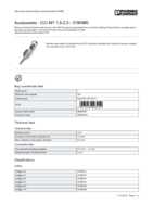 Datasheet for Phoenix Contact 3190580, EAN: 4017918093419