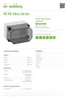 Datasheet for Spelsberg 10700601, EAN: 4013902861460