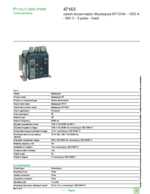 Datasheet for Schneider Electric 47163, EAN: 3303430471639 Datasheet for Schneider Electric 47163, EAN: 3303430471639