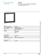 Datasheet for Schneider Electric 33718, EAN: 3303430337188 Datasheet for Schneider Electric 33718, EAN: 3303430337188