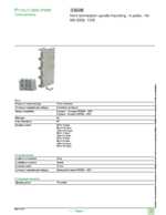 Datasheet for Schneider Electric 33608, EAN: 3303430336082 Datasheet for Schneider Electric 33608, EAN: 3303430336082