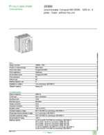 Datasheet for Schneider Electric 33300, EAN: 3303430333005