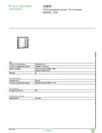 Datasheet for Schneider Electric 33859, EAN: 3303430338598 Datasheet for Schneider Electric 33859, EAN: 3303430338598