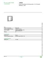Datasheet for Schneider Electric 33858, EAN: 3303430338581 Datasheet for Schneider Electric 33858, EAN: 3303430338581