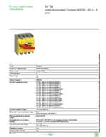 Datasheet for Schneider Electric 31131, EAN: 3303430311317