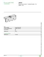 Datasheet for Schneider Electric 28956, EAN: 3303430289562 Datasheet for Schneider Electric 28956, EAN: 3303430289562