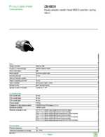 Datasheet for Schneider Electric ZB4BD8, EAN: 3389110889000