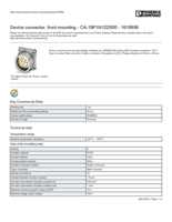 Datasheet for Phoenix Contact 1619956, EAN: 4046356820264 Datasheet for Phoenix Contact 1619956, EAN: 4046356820264