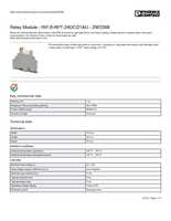 Datasheet for Phoenix Contact 2903368, EAN: 4046356732963 Datasheet for Phoenix Contact 2903368, EAN: 4046356732963