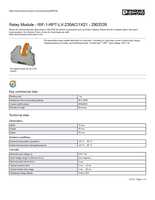 Datasheet for Phoenix Contact 2903339, EAN: 4046356732758 Datasheet for Phoenix Contact 2903339, EAN: 4046356732758