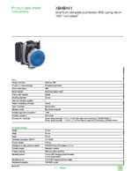 Datasheet for Schneider Electric XB4BA61, EAN: 3389110118438