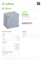 Datasheet for Spelsberg 15000901, EAN: 4013902343409 Datasheet for Spelsberg 15000901, EAN: 4013902343409