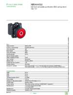 Datasheet for Schneider Electric XB5AA4322, EAN: 3389110903430