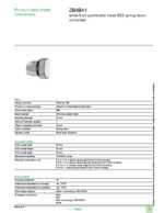 Datasheet for Schneider Electric ZB4BA1, EAN: 3389110887457