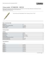 Datasheet for Phoenix Contact 1607579, EAN: 4046356272957