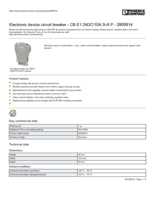 Datasheet for Phoenix Contact 2800914, EAN: 4046356691017