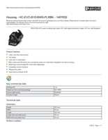 Datasheet for Phoenix Contact 1407632, EAN: 4046356776943