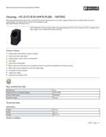 Datasheet for Phoenix Contact 1407642, EAN: 4046356777063