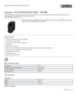 Datasheet for Phoenix Contact 1407656, EAN: 4046356777193