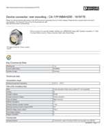 Datasheet for Phoenix Contact 1619779, EAN: 4046356821384 Datasheet for Phoenix Contact 1619779, EAN: 4046356821384