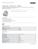 Datasheet for Phoenix Contact 1407729, EAN: 4046356777544