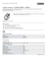 Datasheet for Phoenix Contact 1620079, EAN: 4046356819336 Datasheet for Phoenix Contact 1620079, EAN: 4046356819336