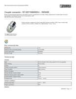 Datasheet for Phoenix Contact 1605499, EAN: 4046356182140